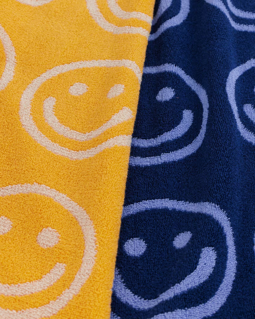 BAGGU - Hand Towel Set of 2 - Happy Blue Marigold