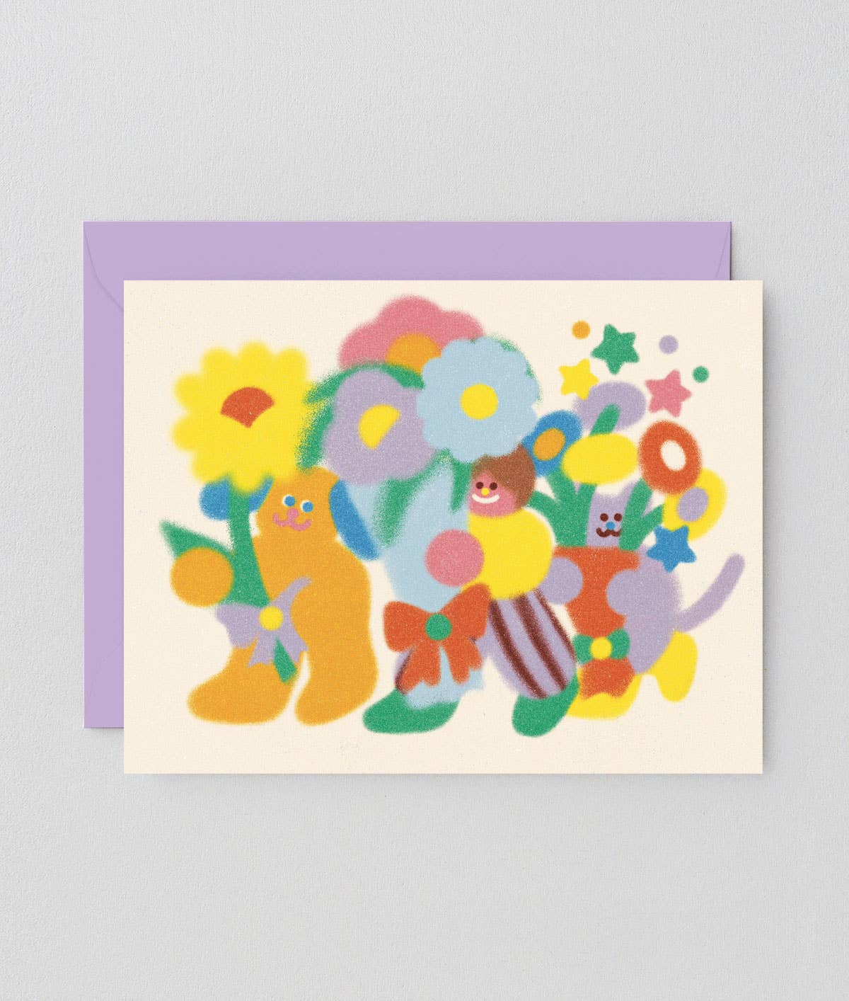 Wrap - 'Flowers For You'  Kids Birthday  Greetings Card