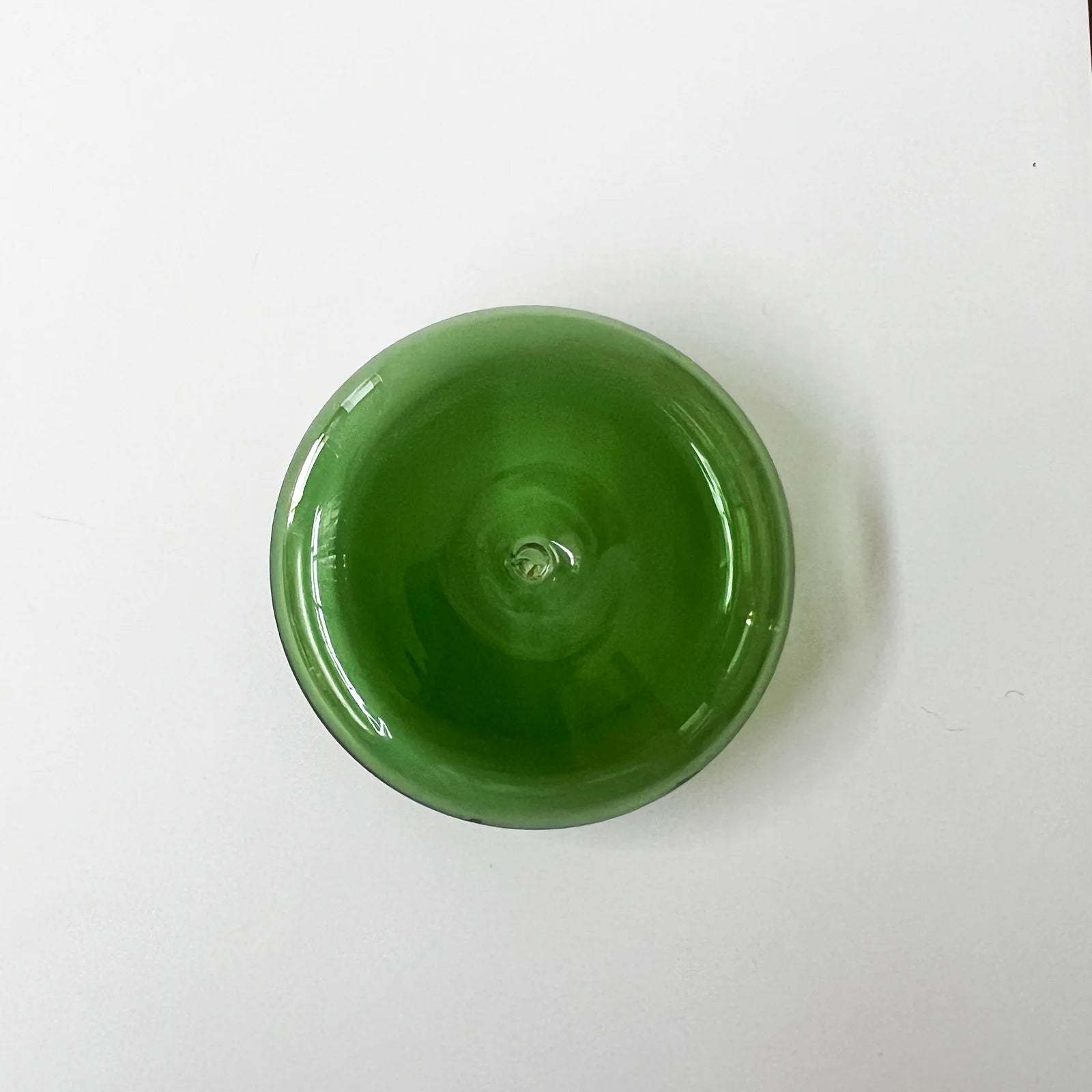 GENTLE HABITS Glass Vessel Incense Holder - GREEN