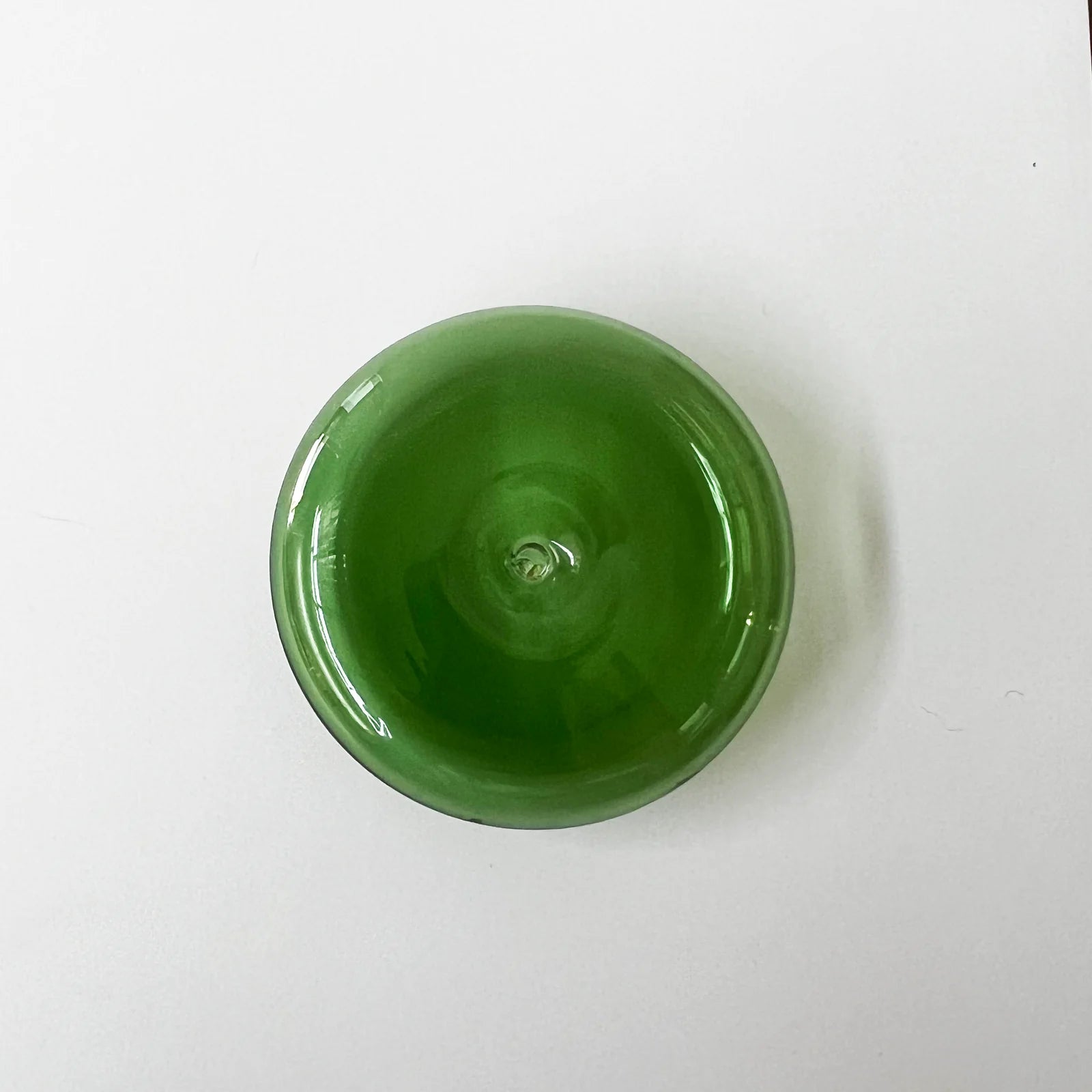 GENTLE HABITS Glass Vessel Incense Holder - GREEN - Preston Apothecary