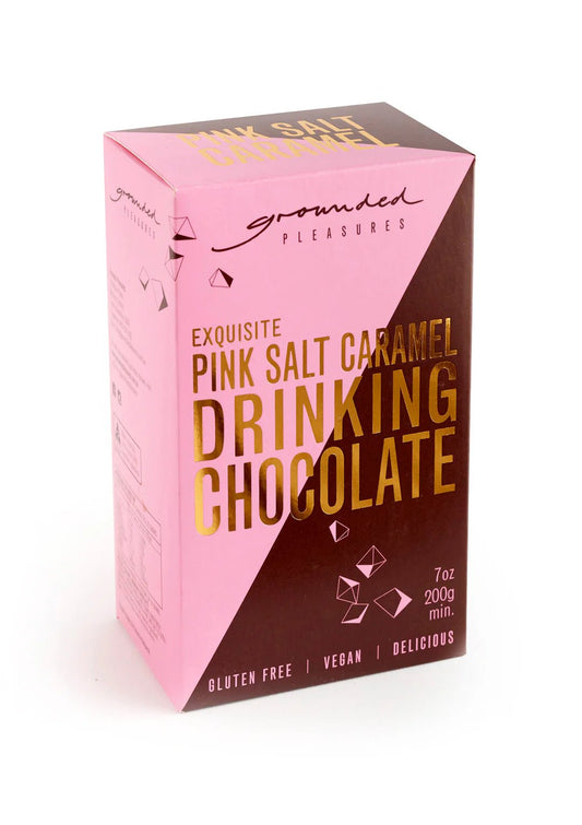 GROUNDED PLEASURES Pink Salt Caramel drinking chocolate GROUND PLEASURES   