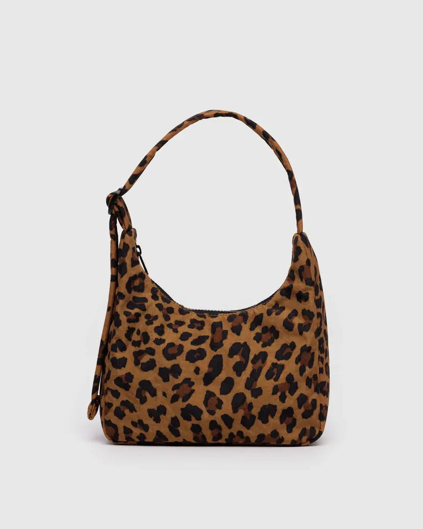 BAGGU - Mini Nylon Shoulder Bag - Leopard