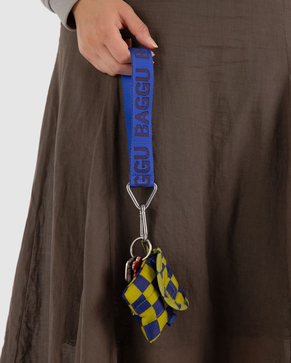 BAGGU Logo Keychain - Cobalt