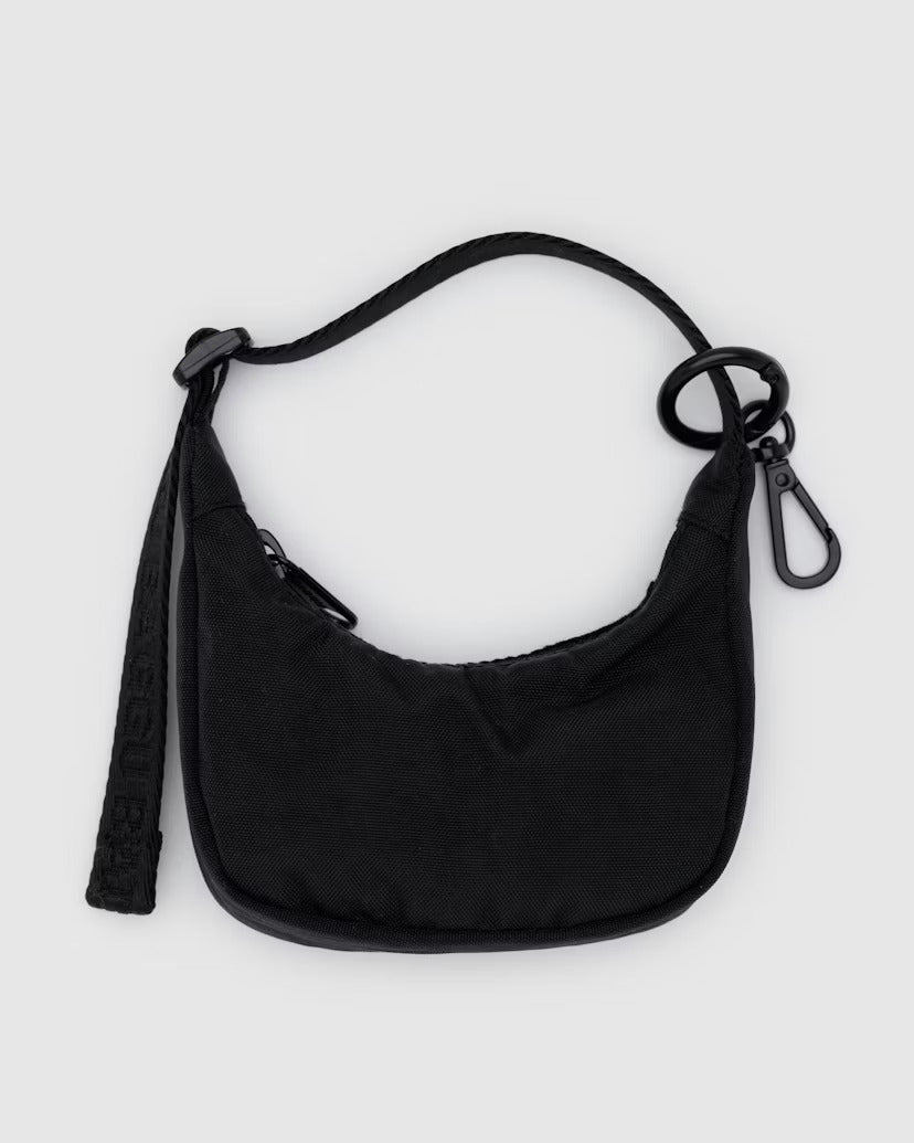 BAGGU- Crescent Bag Charm- Black