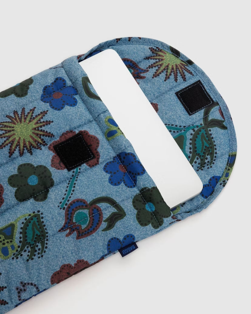 BAGGU - Puffy Laptop Sleeve 13"/ 14" - Digital Denim Birds Laptop case Baggu   