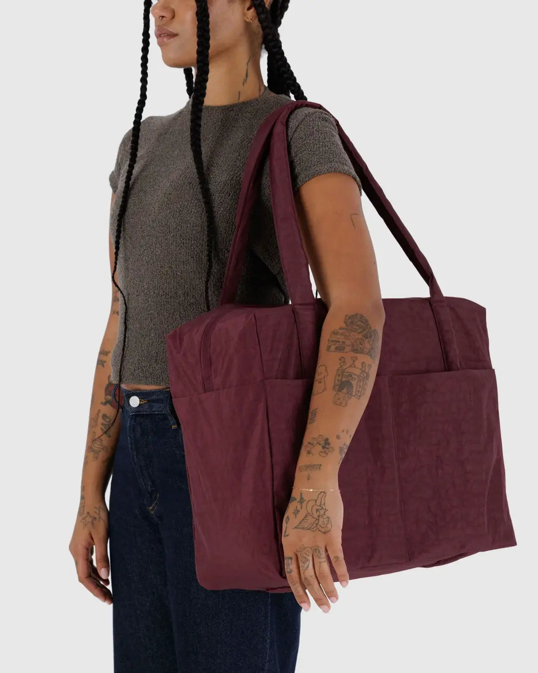 BAGGU - Cloud Carry-on - Mahogany