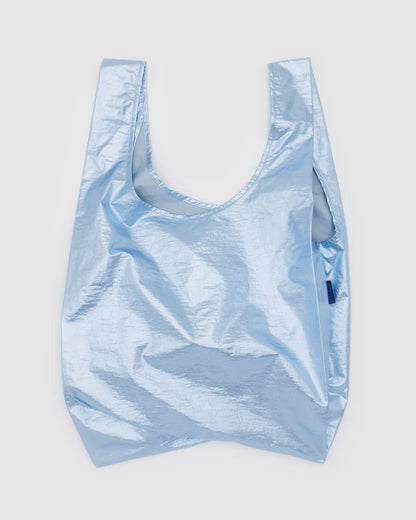 BAGGU Standard Bag - Metallic Light Blue Apparel & Accessories Baggu   