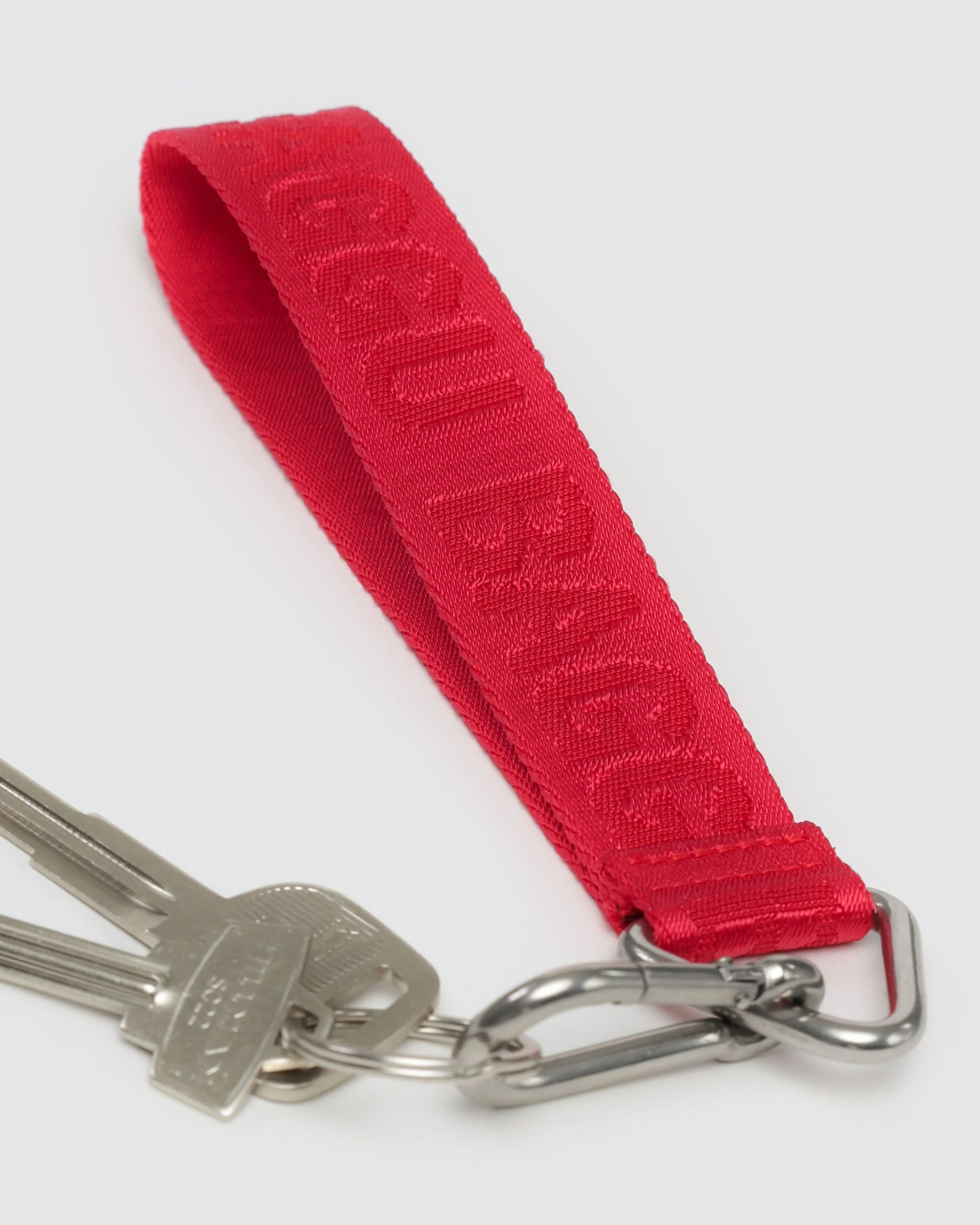 BAGGU Logo Keychain Red