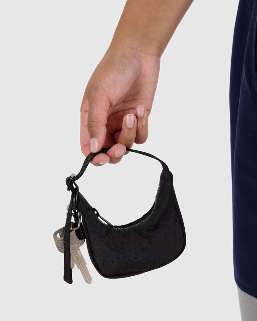 BAGGU- Crescent Bag Charm- Black  BAGGU   