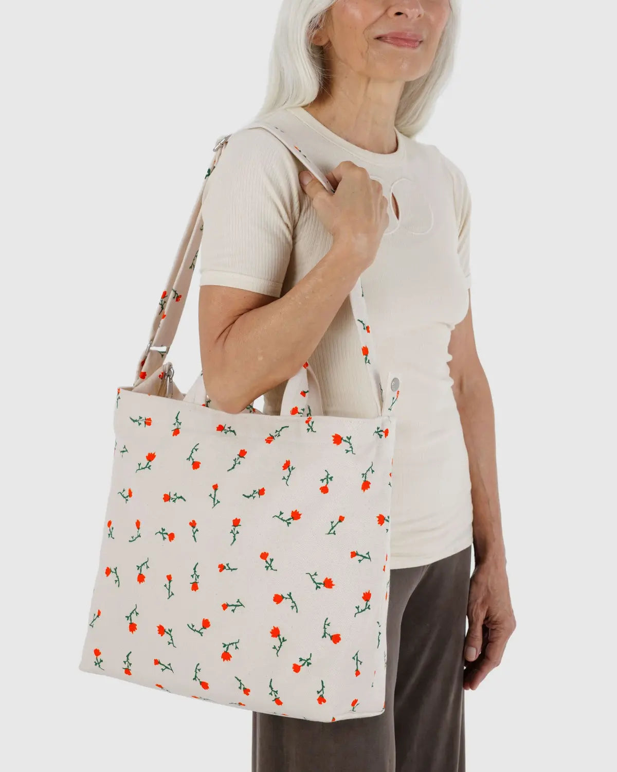 BAGGU - Horizontal Zip Duck Bag - Painted Wildflower