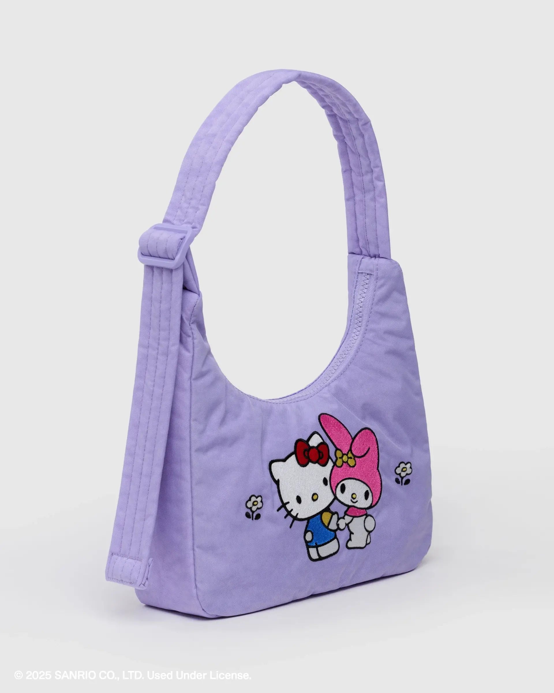 BAGGU - Mini Nylon shoulder bag - Embroidered Hello Kitty & My Melody