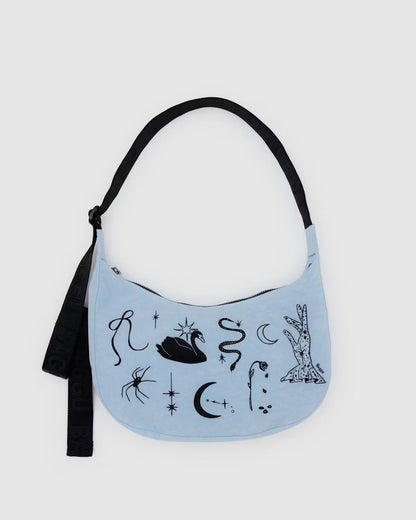 BAGGU | Medium Nylon Crescent Embroidered Ballet Icons Bag Baggu   