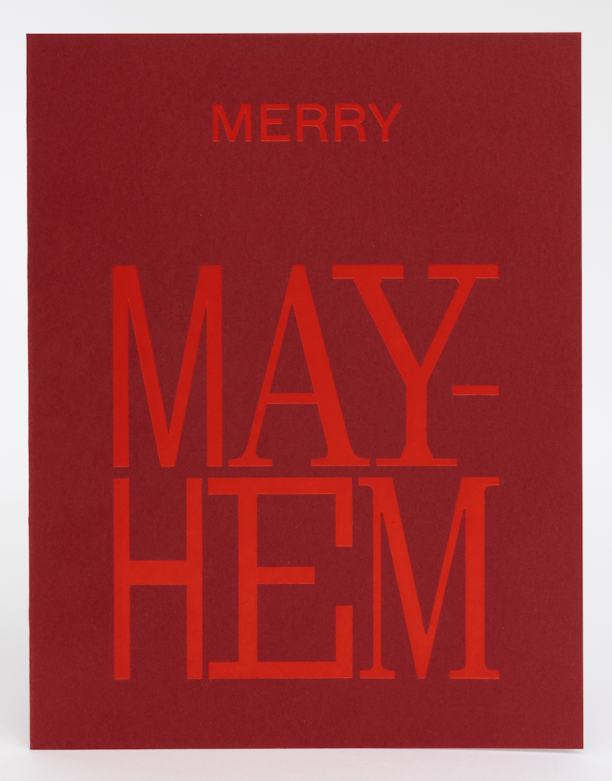 Short Talk Greeting Card | Merry MAYHEM Card Short Talk   