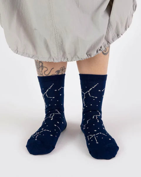 BAGGU Crew Sock -Constellation Midnight