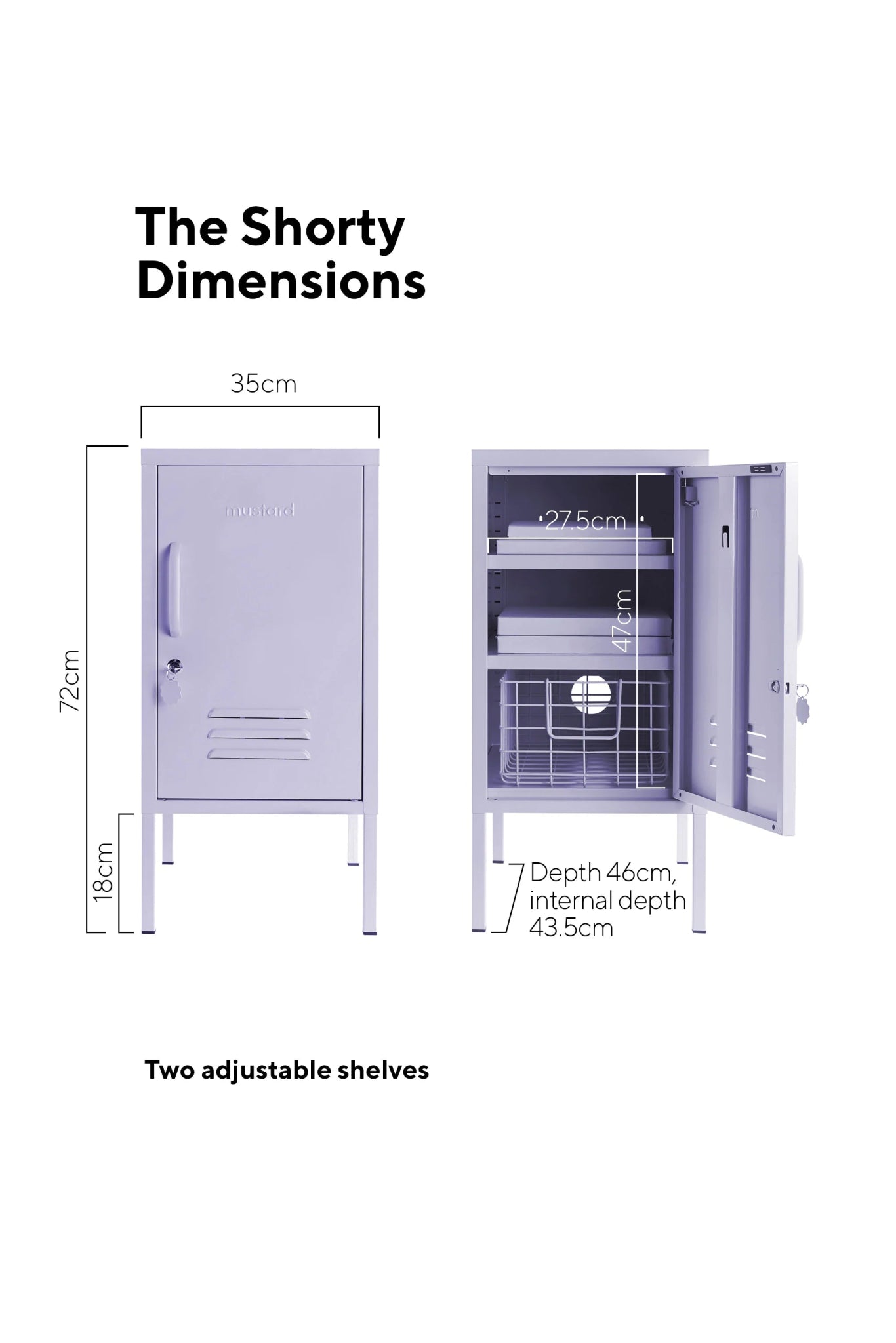 MUSTARD MADE - The Shorty in Lilac cabinet MUSTARD MADE   