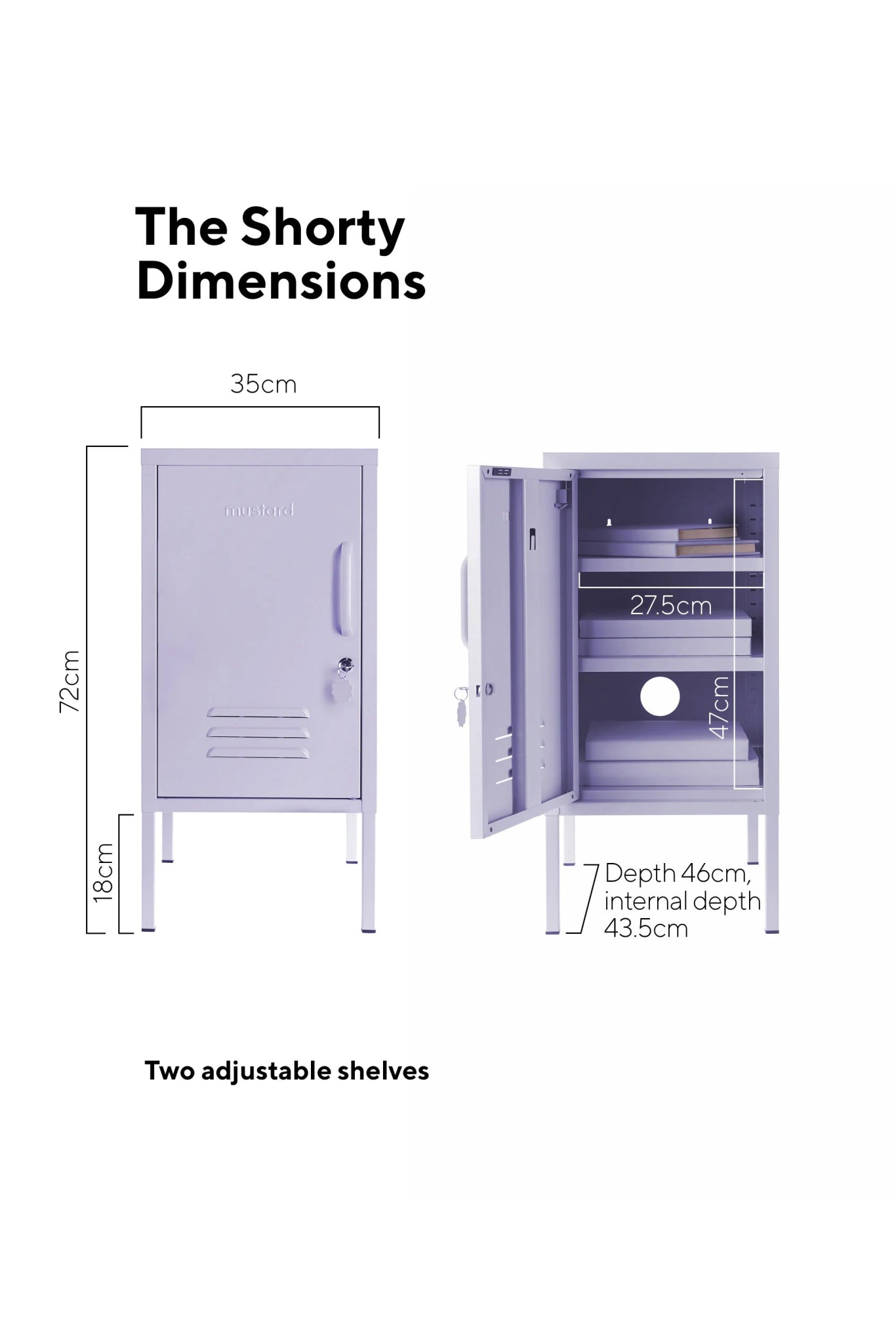 MUSTARD MADE - The Shorty in Lilac Left cabinet MUSTARD MADE   