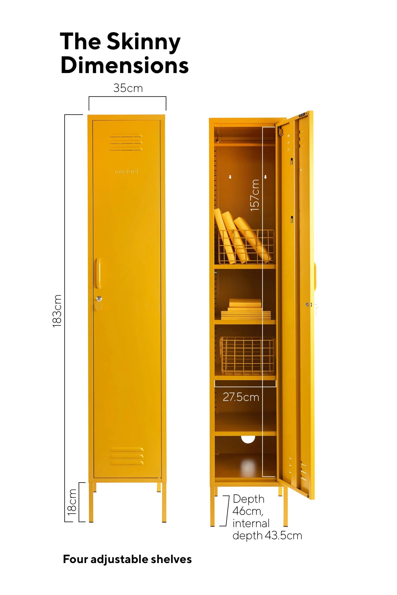 MUSTARD MADE - The Skinny in Mustard cabinet MUSTARD MADE   