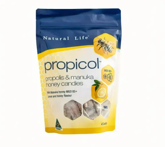 NATURAL LIFE| PROPICOL PROPOLIS & MANUKA HONEY 40 CANDIES