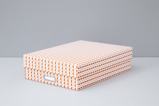 OLA Large Archive Box A4 - Sophie Pink/Orange - Preston Apothecary