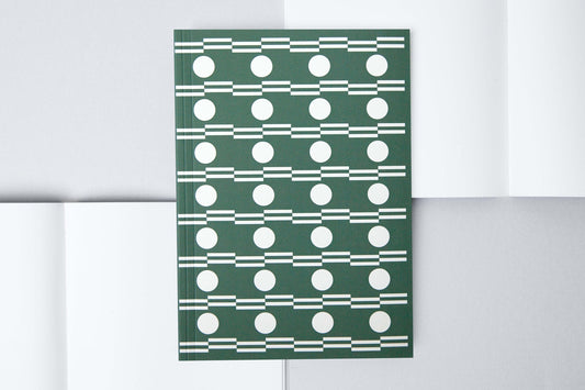 OLA Limited Edition A5 Layflat Daily Planner - Benita Print Forest Green - Preston Apothecary