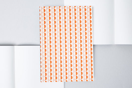 OLA Limited Edition A5 Layflat Notebook Plain Pages - Sophie Pink/Orange - Preston Apothecary