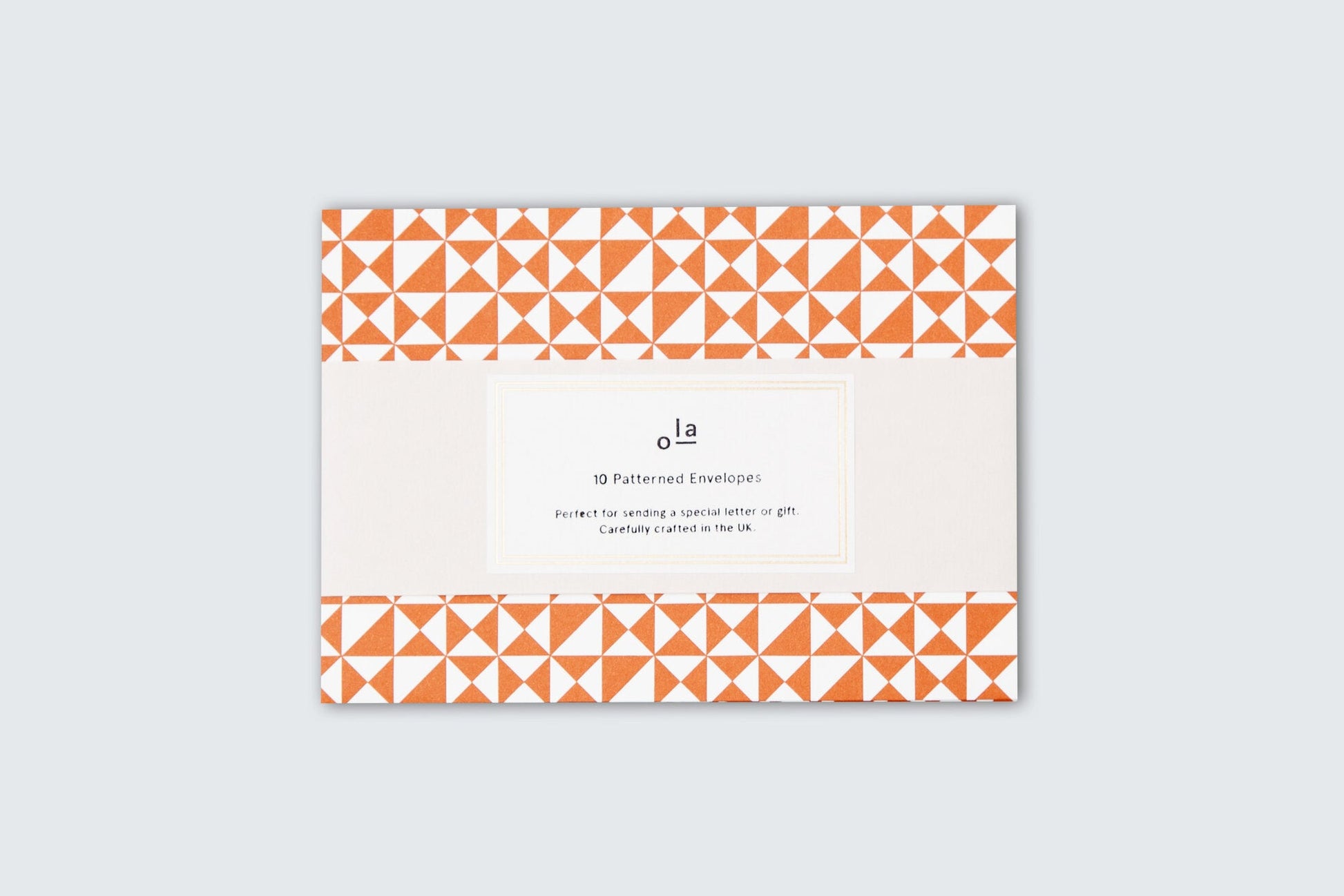 OlaOLA Patterned Envelopes Set of 10 - Kaffe Brick RedPreston Apothecary