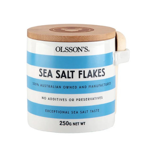 OLSSON'S Sea Salt Flakes Stoneware Jar salt and pepper OLSSON'S   