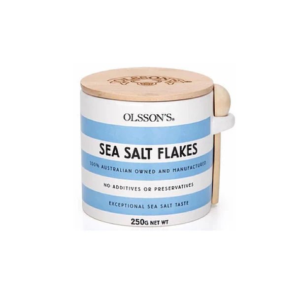 OLSSON'S Sea Salt Flakes Stoneware Jar