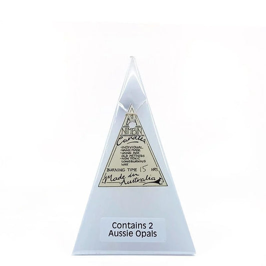 Opal Light Pyramid Candle 15hrs - Preston Apothecary