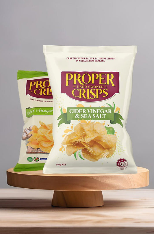 PROPER CRISPS Cider Vinegar & Sea Salt Mouth - water Zing - Preston ApothecaryPROPER CRISPS