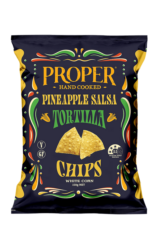 PROPER CRISPS -  Pineapple Salsa Tortilla Chips  Preston Apothecary   