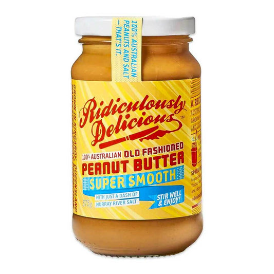RIDICULOUSLY DELICIOUS Super Smooth Peanut Butter 375g - Preston ApothecaryRidiculously delicious