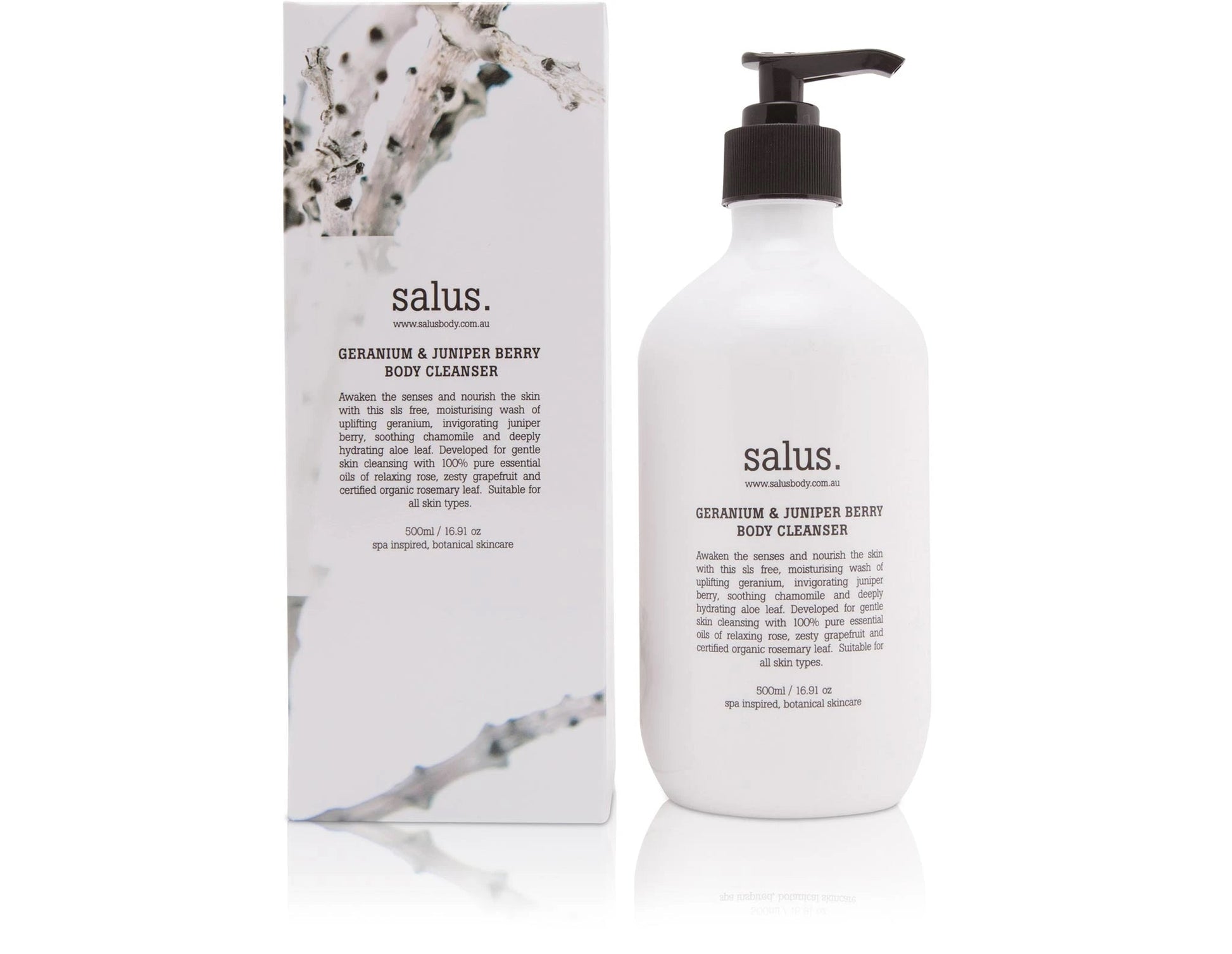 SALUS Geranium & Juniper Berry Body Wash - Preston Apothecary