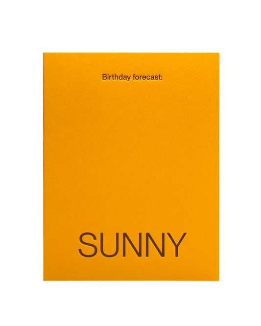 Short Talk Greeting Card | Birthday Forecast: Sunny - Preston ApothecaryShort Talk