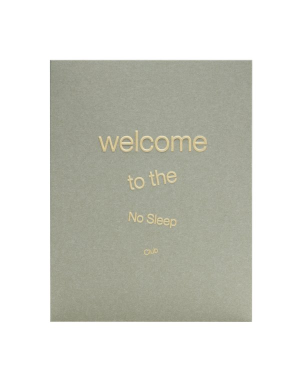 Short Talk Greeting Card | Welcome to the No Sleep Club - Preston ApothecaryShort Talk
