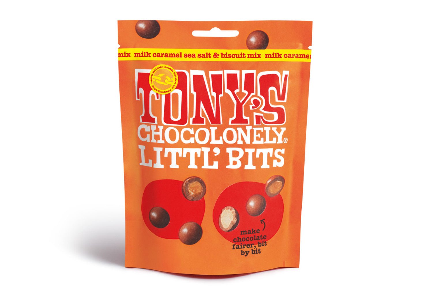 Tony's Chocolonely Littl’ Bits caramel sea salt biscuit