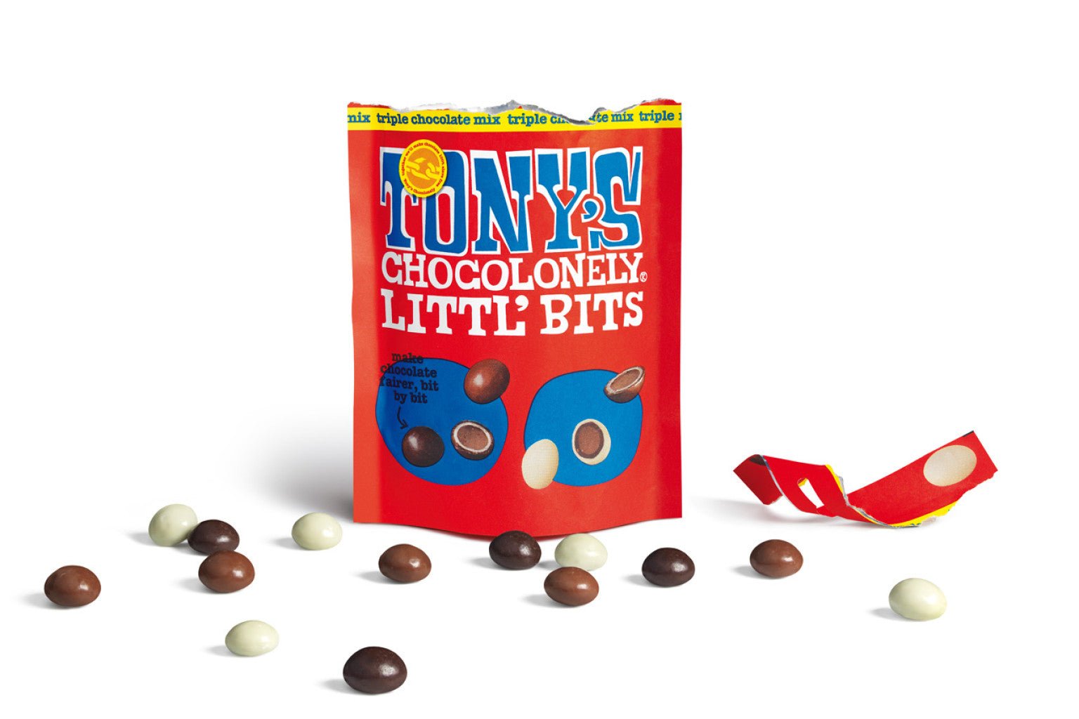 Tony's Chocolonely Littl’ Bits triple chocolate mix