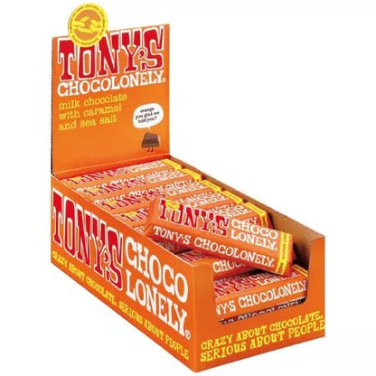 Tony's Chocolonely Milk Caramel Sea Salt small bar chocolate TONY'S CHOCOLONELY   