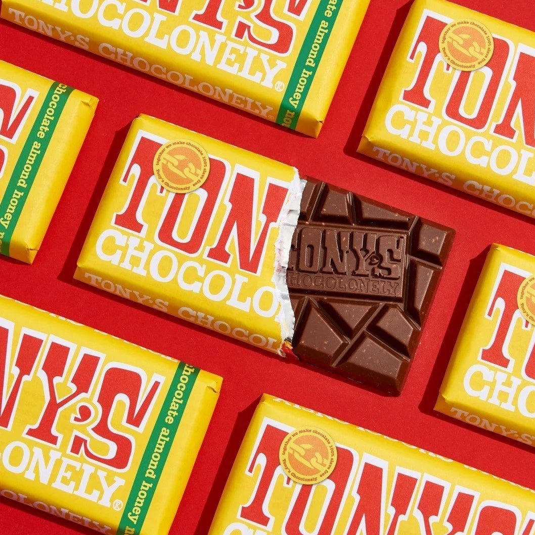 Tony's Chocolonely Milk Chocolate Almond Honey Nougat 180g