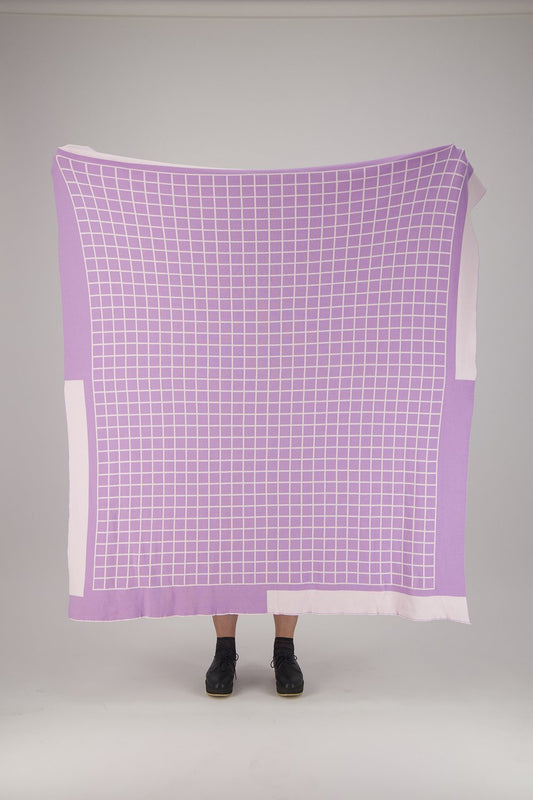 WINNIE & OSLO Knit Blanket in Lilac - Preston ApothecaryWINNIE & OSLO