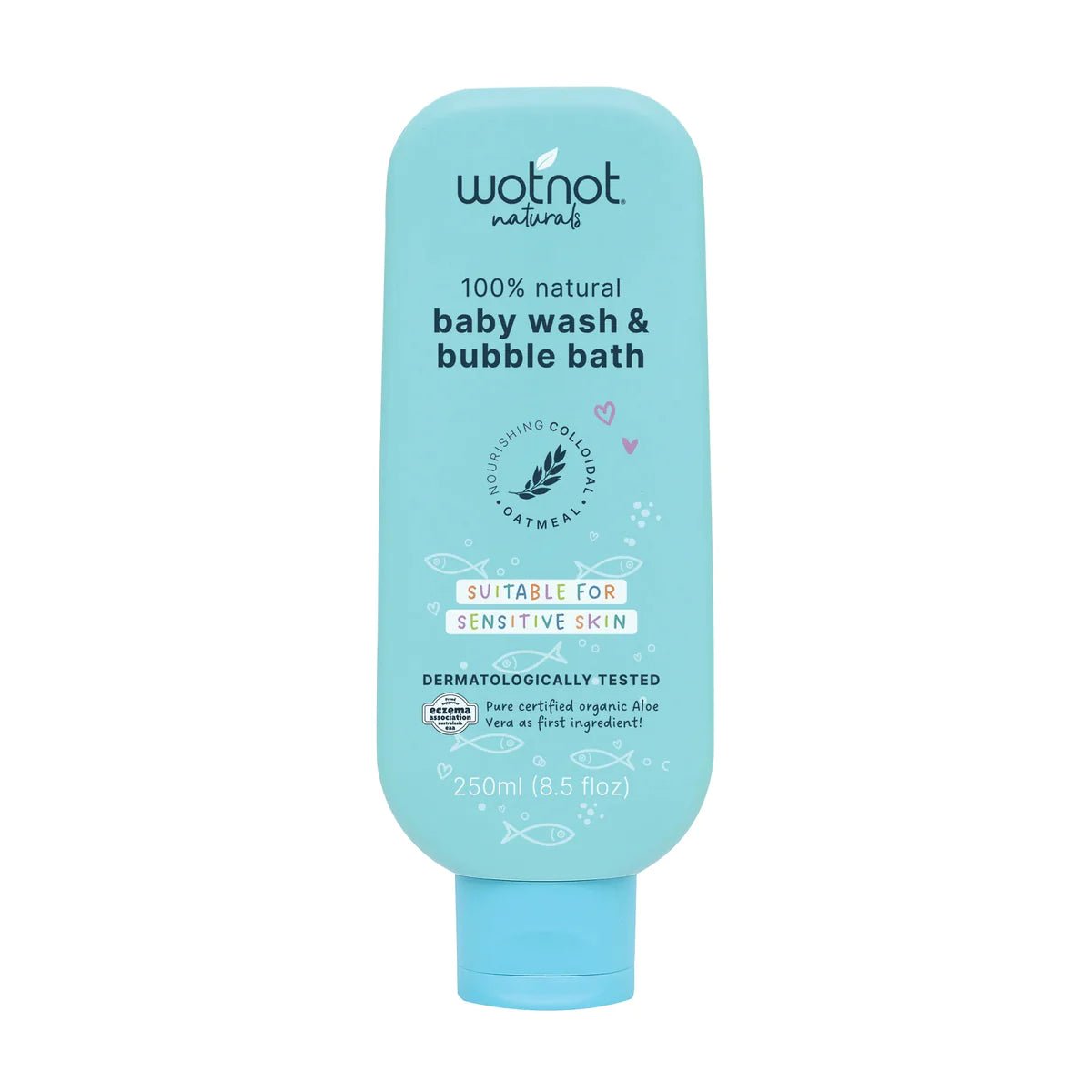 WOTNOT NATURALS 100% Natural Baby Wash & Bubble Bath 250ml