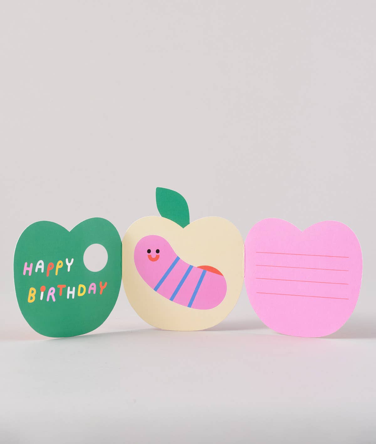 WRAP - Apple Fold Out Kid's Birthday Card