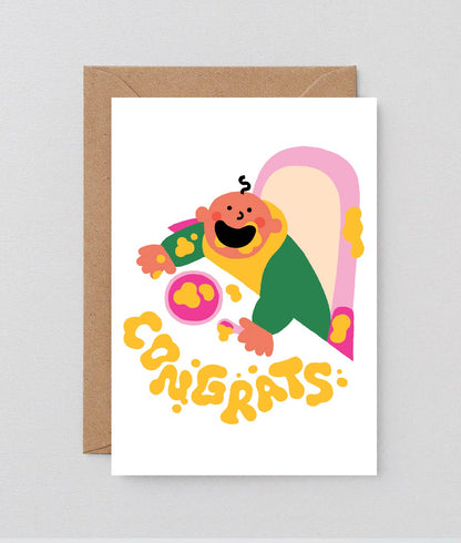 Wrap - ‘Baby Food’ Greetings Card - Preston ApothecaryWrap