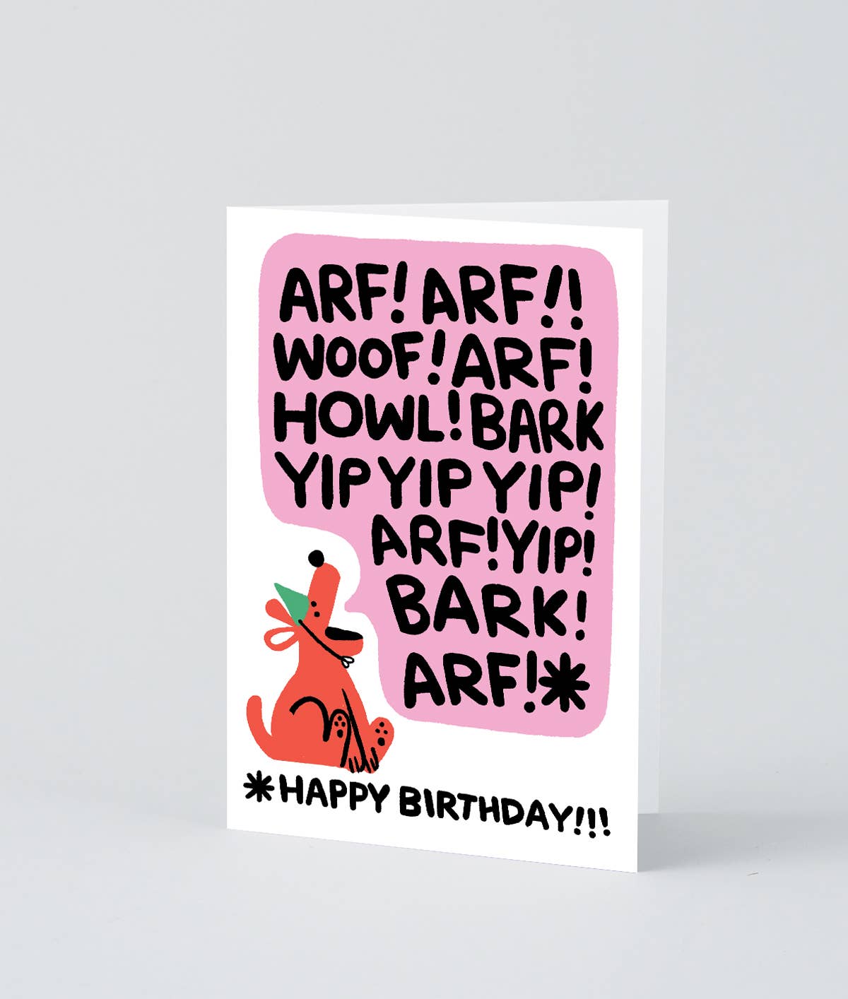 Wrap - ‘Birthday Bark’ Greetings Card