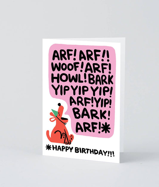 Wrap - ‘Birthday Bark’ Greetings Card - Preston ApothecaryWrap