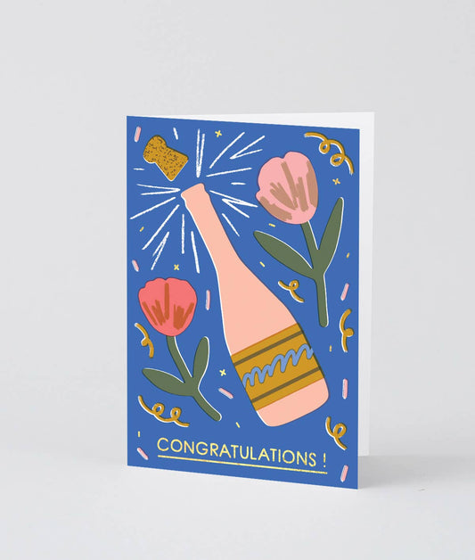 WRAP - ‘Champagne’ Greetings Card - Preston ApothecaryWrap