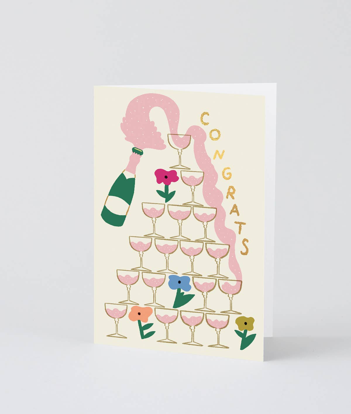 WRAP - ‘Congrats Champagne’ Greetings Card