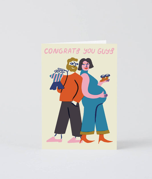 Wrap - ‘Congrats You Guys' Greetings Card - Preston ApothecaryWrap