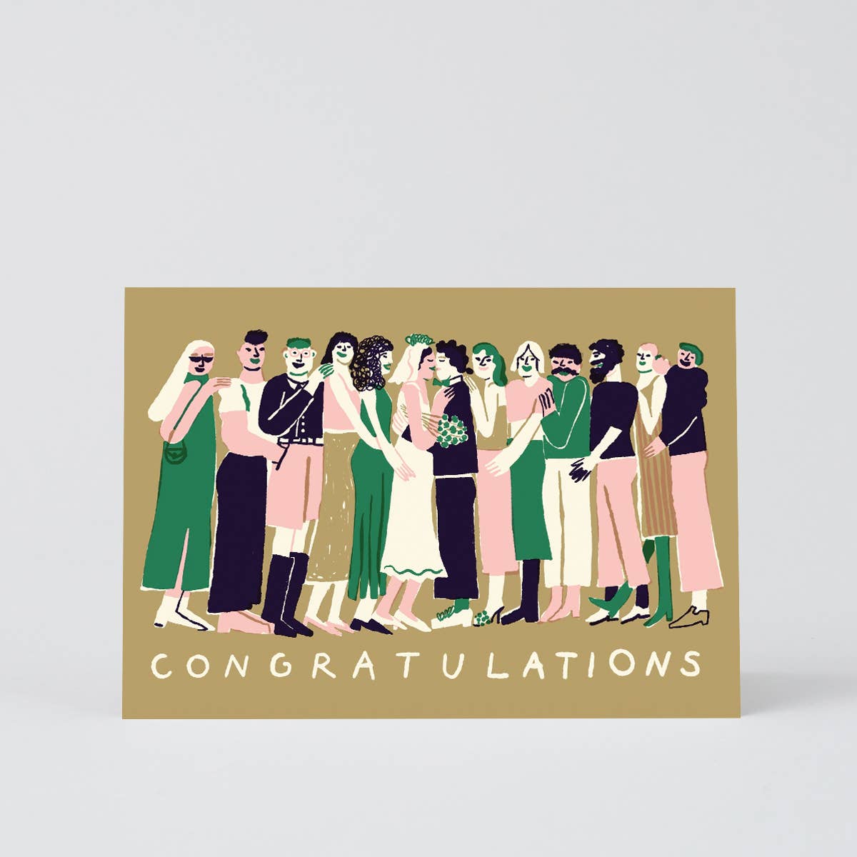 Wrap - 'Congratulations' Greetings Card