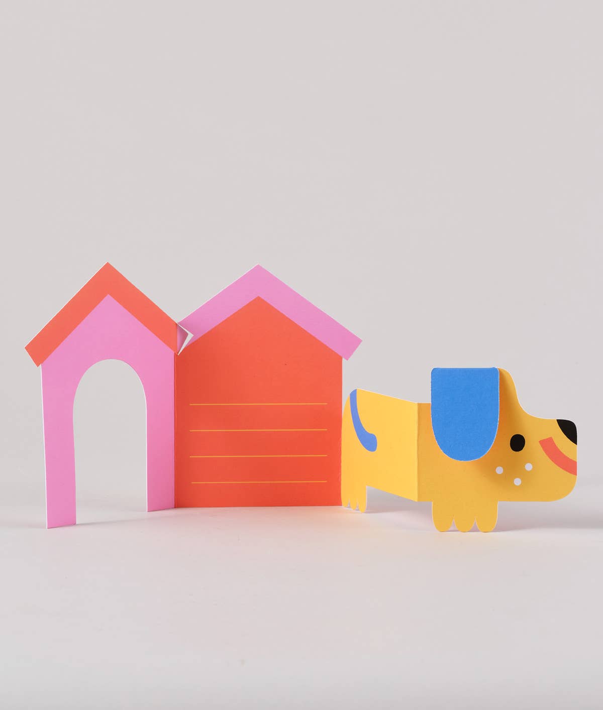 Wrap - 'Dog In House' Fold Out Kid's Birthday Card